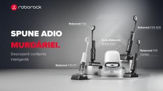 Noile aspiratoare verticale Roborock F25 sunt aici, create pentru nevoi variate, ușor de utilizat și gata de aspirat și spălat în prag de Paște