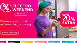 A zis cineva EXTRA REDUCERI?! Profită de codurile promoționale eMAG Electro Weekend în perioada 10-12 mai