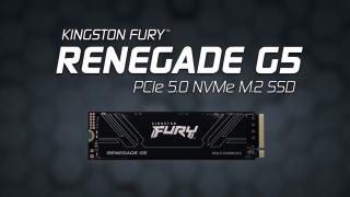 Kingston lansează FURY Renegade G5; SSD PCIe 5.0 cu viteze de top și design termic inteligent