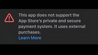 Apple afișează avertismente în App Store-ul din UE; Aplicațiile cu plăți externe sunt marcate ca „nesigure”