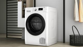 RESIGILATUL ZILEI #60: Uscător Whirlpool FreshCare+ cu Al 6-lea Simț și filtru auto-curățare; Silențios, economic și serios mai ieftin decât nou
