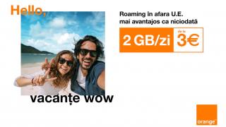 Orange reduce tarifele de roaming în afara UE; 2 GB cu 3 EUR și pachete de 15 zile cu internet dublu
