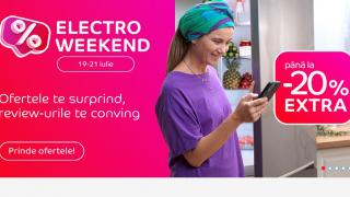 Electro Weekend revine în perioada 19-21 iulie, cu reduceri extra de până la 20%! Samsung Galaxy S25 Ultra acum la 4499 lei