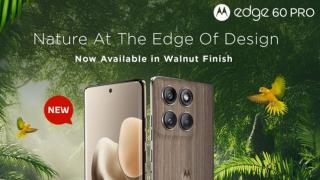 Motorola aduce un refresh pentru Edge 60 Pro, acum în varianta "Pantone Walnut" cu finisaj ca de lemn