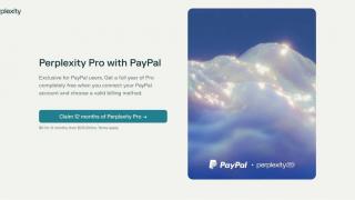 Perplexity Pro, gratuit timp de un an pentru utilizatorii PayPal; oferta e valabilă inclusiv în România
