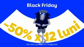 Black Friday începe la DIGI vineri, 7 noiembrie! Abonamente la jumătate de preț timp de 12 luni