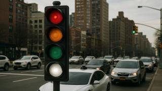 Semaforul viitorului are o a patra culoare; Alb pentru coordonarea mașinilor autonome