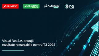 Allview (Visual Fan) și-a triplat veniturile în al treilea trimestru din 2025; Proiectele fotovoltaice și CityZEN trag în sus rezultatele