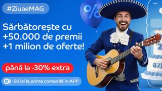 eMAG face cinste cu oferte speciale la aniversarea de 24 de ani! Până la 30% extra reducere și 50000 de cadouri