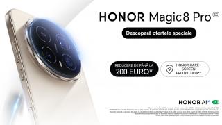 HONOR Magic8 Pro lansat oficial în România cu extra reducere și înlocuire gratuită ecran + spate