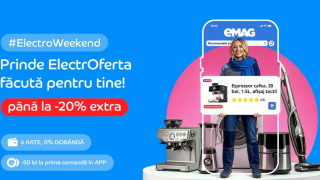 eMAG Electro Weekend vine cu extra reduceri tentante, ocazia ideală pentru cadourile de Valentine's Day