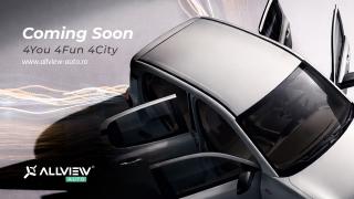 Allview va lansa la început de martie un rival pentru Dacia Spring! Are 4 locuri și îl vedem în teasere!