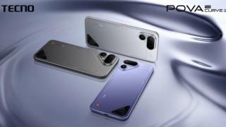 Tecno prezintă POVA Curve 2 5G - Smartphone-ul cu baterie de 8000 mAh și talie de 7.42 mm