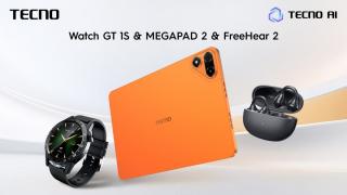 MWC 2026: Tecno își extinde ecosistemul! Lansează tableta MEGAPAD 2, smartwatch-ul GT 1S, căștile FreeHear 2