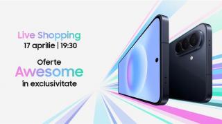 Samsung dă startul reducerilor în această seară de la ora 19:30! Galaxy A57 la discount Awesome într-o nouă sesiune Live Shopping