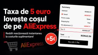 „Taxa de 5 euro lovește coșul de pe AliExpress” - Reddit reacționează instantaneu la costurile suplimentare!