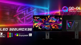 Primul monitor de gaming QD-OLED cu Triple Mode din lume vine de la MSI, modelul MPG OLED 322URDX36 cu 360Hz și 4K