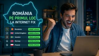 România este pe primul loc la internet fix în 2026! Am depășit Regatul Unit și Suedia în clasamentul nPerf