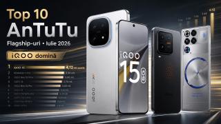 O companie care s-ar putea închide domină Top 10 telefoane flagship în AnTuTu în iulie 2026; care mai e scorul maxim?