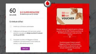 Vodafone pune la bătaie vouchere de 50 și 80 lei pentru achiziții din magazinul online; iată cum putem obține unul