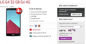 Vodafone oferă reduceri la telefoane odată cu reînnoirea sau încheierea unui abonament nou