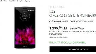 QuickMobile ne-a pregătit reduceri de top pentru acest weekend; LG G Flex 2 costă doar 1.299 lei