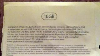 iPhone 6s va avea şi o versiune cu 16 GB stocare, conform unei porţiuni de ambalaj