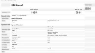 HTC One A9 își face apariția în cadrul testului benchmark Geekbench 3; vine cu procesor MediaTek 10-core și 4 GB RAM