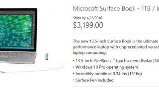 Microsoft Surface Book disponibil la precomandă în varianta cu SSD de 1 TB; Costă cât un MacBook Pro nou cu dotări de top!