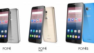 MWC 2016: Alcatel Pop 4, Alcatel Pop 4+ şi Alcatel Pop 4S debutează în Barcelona, cu şasiuri colorate şi personalizabile