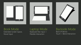 Microsoft Research prezintă o husă flexibilă dual touch, cu suport şi pentru input în genul tastaturilor (Video)