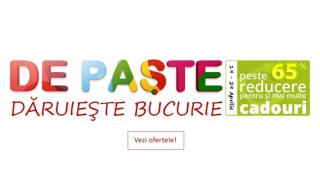 Reduceri de 65% la evoMAG.ro cu ocazia sărbătorilor de Paște; promoție valabilă în perioada 19 - 29 aprilie
