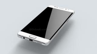 Samsung Galaxy Note 6 Edge apare în imagini 3D foarte clare şi detaliate; Pare mai pătrăţos decât Note 5 şi mai îngust; Vine cu port USB Type C!