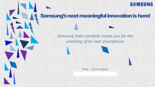 Samsung Z2 ar putea debuta pe 23 august, conform unei invitaţii trimise presei din India