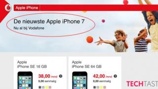 Vodafone Olanda confirmă numele iPhone 7 din greşeală printr-un banner promoţional