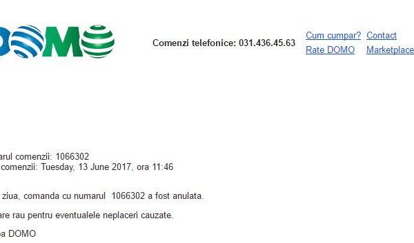 Prețuri greșite Domo 13 iunie 2017