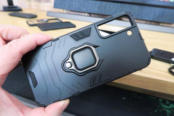Husă CUBZ Hybrid Slim Ring Black - Samsung Galaxy S22+