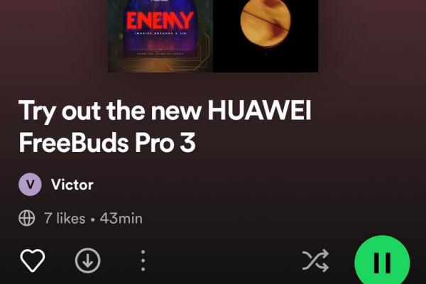 HUAWEI FreeBuds Pro 3 - Capturi aplicație