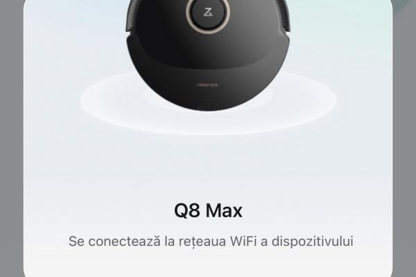 Roborock Q8 Max+ - Setup aplicație