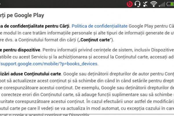 Cărți pe Google Play (Google Books) disponibil În România!