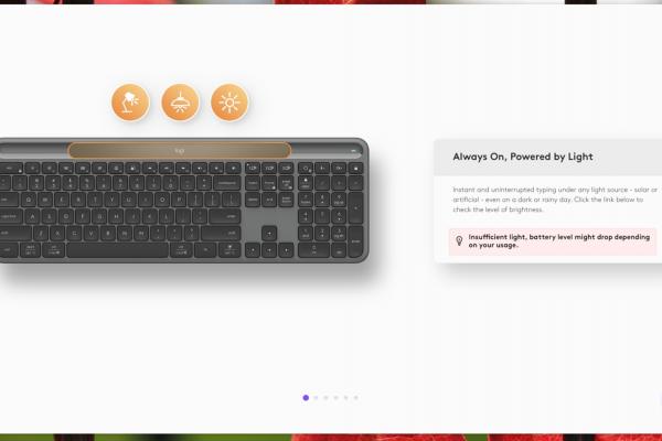 Logitech Signature Slim Solar+ K980 - Screenshots