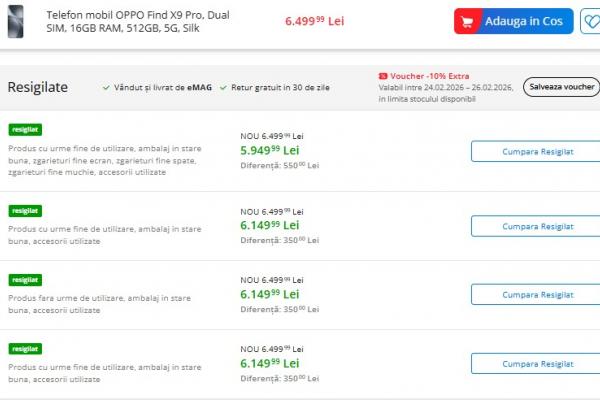 OPPO Find X9 Pro (Silk White) resigilat