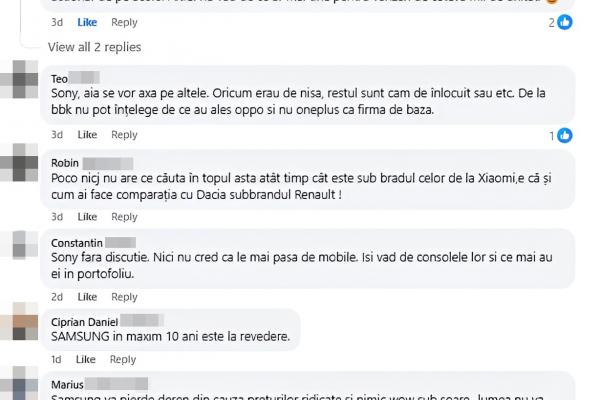 Ce brand de telefoane riscă să dispară în următorii ani? (Comentarii sondaj)