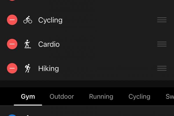 Garmin CIRQA - Aplicația Connect
