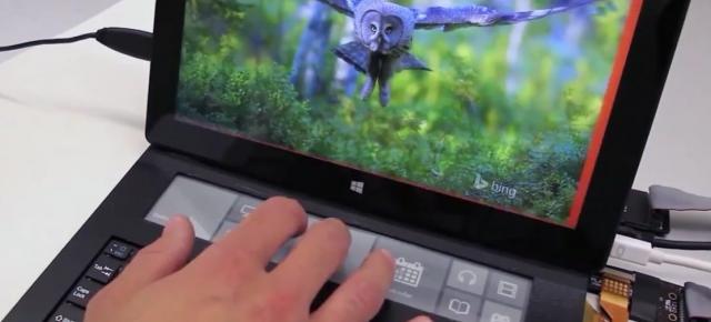 Microsoft ar fi gândit un concept în stil "Touch Bar" de pe MacBook Pro cu ani în urmă (Video)
