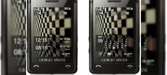 Telefonul Samsung Armani are un feature surpriza: feedback tactil