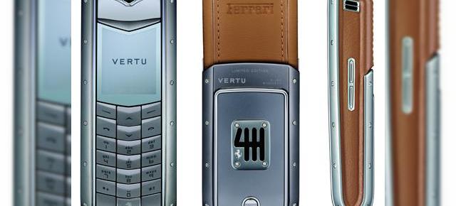 Vertu prezinta un nou telefon Ferrari de 25.000 de dolari