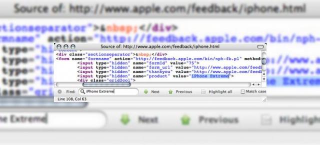 Un nou iPhone dezvaluit de codul sursa al paginii Apple