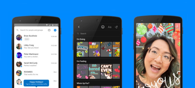 Facebook Messenger primeşte o nouă funcţie Camera, care transformă textul în filtre şi oferă şi efecte speciale in stil Snapchat