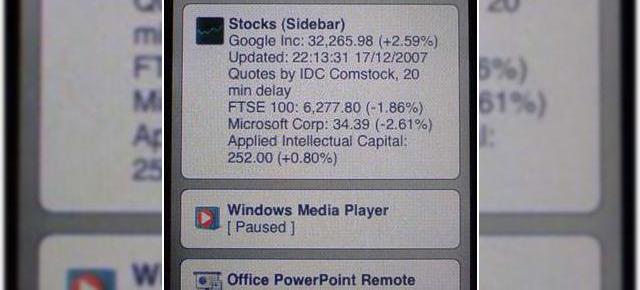 Windows Vista SideShow pe iPhone, Nintendo Wii si PlayStation 3